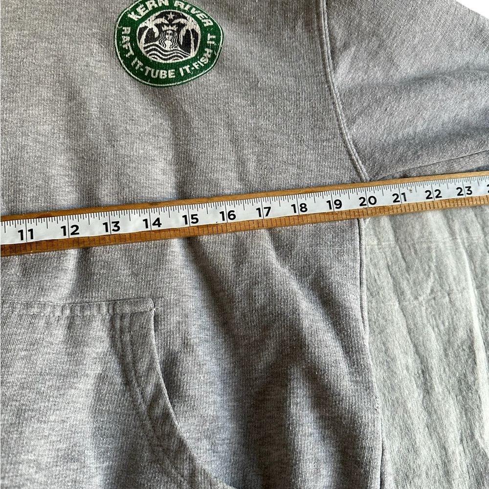 STARBUCKS KERN RIVER CA SWEATER HOODIE LIGHT GRAY SZ MEDIUM - Picture 6 of 10
